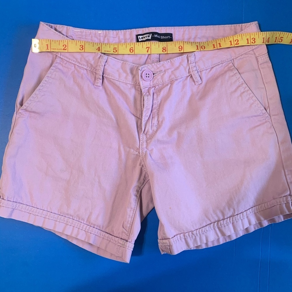 Levi’s Girl Light Purple Midi Casual School Shorts‎ 14 REG 100% Cotton